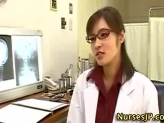 Asian woman doc handjob